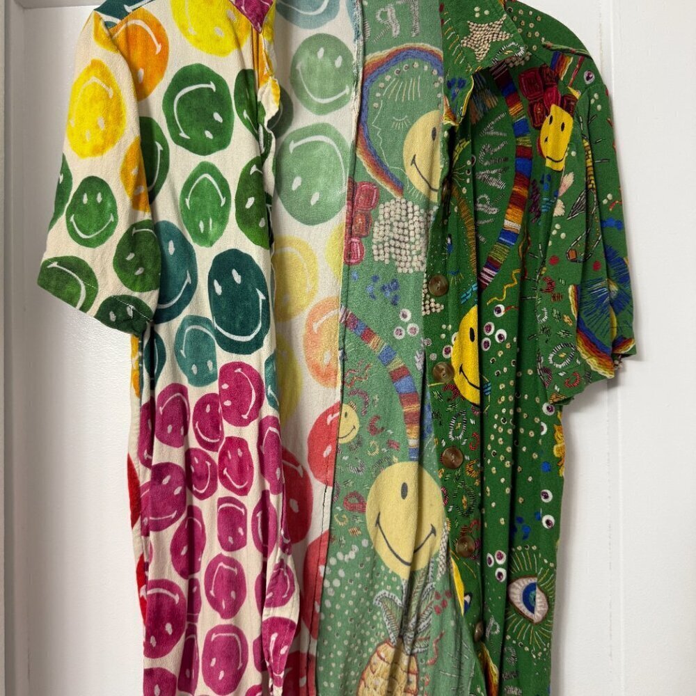 Farm Rio x Mixed Print Smiley Shirt In Mix Print - Picture 13 of 14